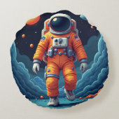 スポッテッドスペースマン装飾用クッション16' ラウンドクッション (裏面)