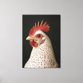 スポッテッドチキンポートレート キャンバスプリント (正面)