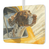 スポッテッドドッグオンカーライドアートプリント カーエアーフレッシュナー (左)