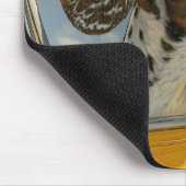 スポッテッドドッグオンカーライドアートプリント マウスパッド (コーナー)