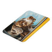 スポッテッドドッグon a Car Adventure Artプリント マグネット (左側)