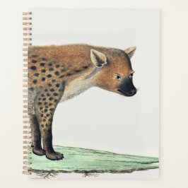 スポッテッドハイエナイラストレーション | アフリカ動物ジグソー プランナー手帳