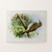 スポッテッドフライキャッチャー、アートイラストレーション ジグソーパズル (横)