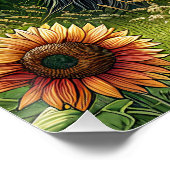 スポッテッドホース素朴、納屋、サンライジングオンファーム ポスター (コーナー)