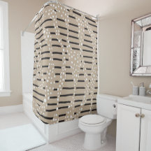 スポットとストライプ2 – トープ、白黒