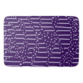スポットとストライプ2 – 紫 バスマット
