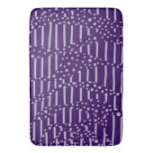 スポットとストライプ2 – 紫 バスマット (正面縦)