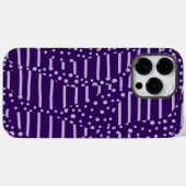スポットとストライプ2 – 紫 Case-Mate iPhoneケース (裏面 (横))