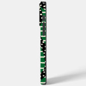 スポットとストライプ2 – 緑、クリーム、黒 Case-Mate iPhoneケース (裏面 / 左)