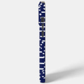 スポットとストライプ2 – 青と白 Case-Mate iPhoneケース (裏面 / 左)