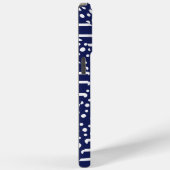 スポットとストライプ2 – 青と白 Case-Mate iPhoneケース (裏面 / 右)