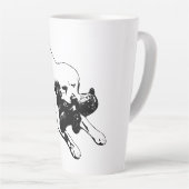 スポットを要求 カフェラテマグ (右アングル)