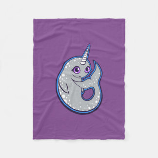 スポットインク付きグレイ鳴鯨スケッチデザイン フリースブランケット