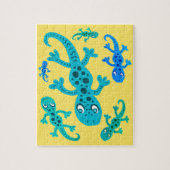 スポットキッズがかわいいトカゲ ジグソーパズル (縦)