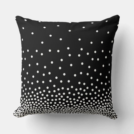 スポットシェーディング240816 – 白と黒 クッション (正面)