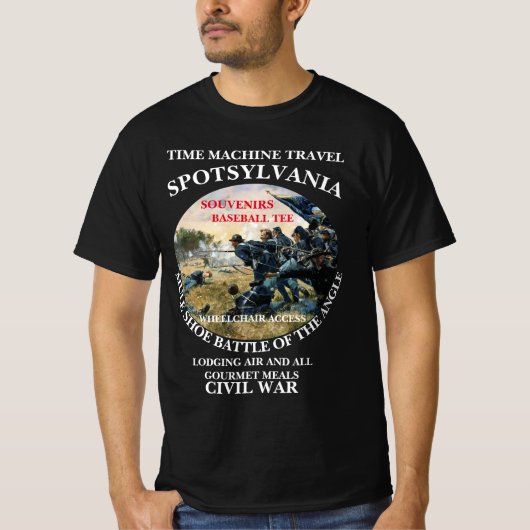スポットシルバニアの戦い 時空旅行 Tシャツ (正面)