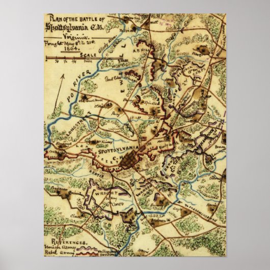 スポットシルバニアコートハウスの戦い ポスター (正面)