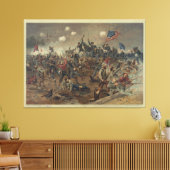 スポットシルヴァニアの戦い(L. Prang & Co.) (1887) キャンバスプリント (インサイチュ (リビング))