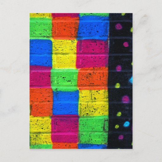 スポットストライプの ポストカード (正面)
