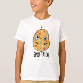 スポットトおもしろいポテトプリン Tシャツ (正面)