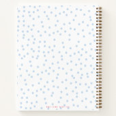 スポットモダンブライダルシャワーかわいらしギフトレシピ帳 ノートブック (裏面)