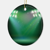 スポットライトが付いているステージ セラミックオーナメント (左)