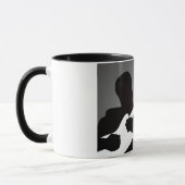 スポットライトが付いている青プレーヤーのシルエット マグカップ (左)