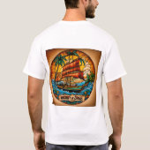 「スポットライトに足を踏み入れろ」 Tシャツ (裏面)