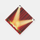 スポットライトのオンステージ スタンダードランチョンナプキン (角)