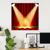 スポットライトのオンステージ ポスター (ホームオフィス)