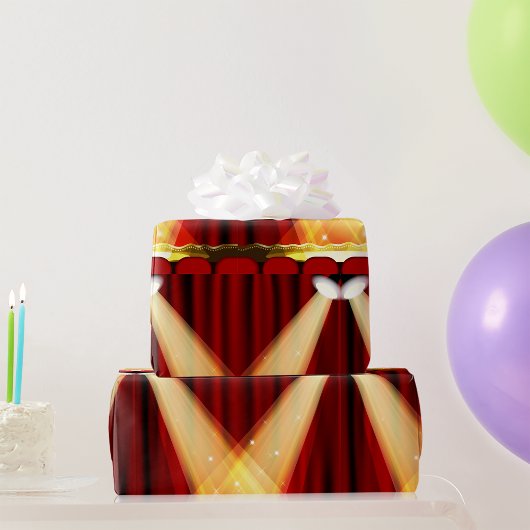 スポットライトのオンステージ ラッピングペーパー