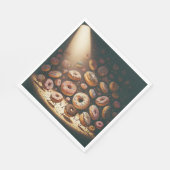 スポットライトのドーナツ スタンダードランチョンナプキン (角)