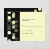 スポットライトのバーまたはバルミツワーの応答カード 出欠カード (正面/裏面)