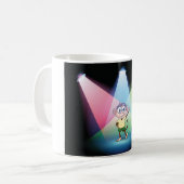 スポットライトのマグの猿 コーヒーマグカップ (正面左)