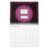 スポットライトの中心ステージのカーテンの背景 カレンダー (1月 2027)