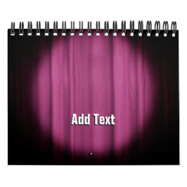 スポットライトの中心ステージのカーテンの背景 カレンダー