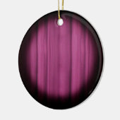 スポットライトの中心ステージのカーテンの背景 セラミックオーナメント (左)