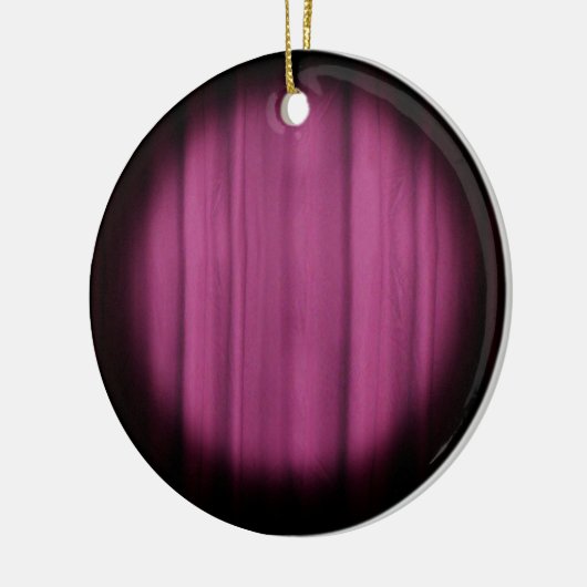 スポットライトの中心ステージのカーテンの背景 セラミックオーナメント (左)