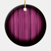 スポットライトの中心ステージのカーテンの背景 セラミックオーナメント (裏面)