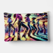 スポットライトを使用したカントリーラインダンサー アクセサリーポーチ (裏面)