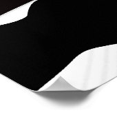 スポットライトを使用したブルースプレーヤーのシルエット ポスター (角)