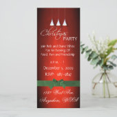 スポットライトオンクリスマスパーティの招待状 招待状 (スタンド正面)