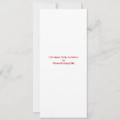 スポットライトオンクリスマスパーティの招待状 招待状 (裏面)