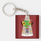 スポットライトカラフルSci-Fiの予測できなエイリアンAnt キーホルダー (正面)