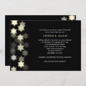 スポットライトスターオブデイビッドバー/バルミツワー招待状 招待状 (正面/裏面)