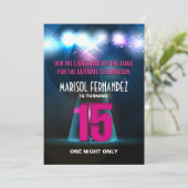 スポットライトスターピンクキンチェニェラ 招待状 (スタンド正面)