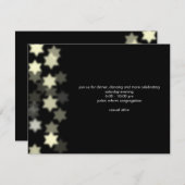 スポットライトバー(ユダヤ教の)バル・ミツバーカスタム披露宴招待状 招待状 (正面/裏面)