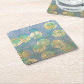 スポットライトフローラI スクエアペーパーコースター (アングル)