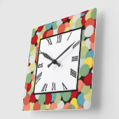 スポットライトレトロ スクエア壁時計 (傾斜)