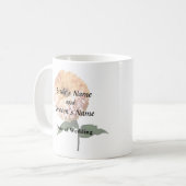 スポットライト内の《植物》百日草 コーヒーマグカップ (正面左)